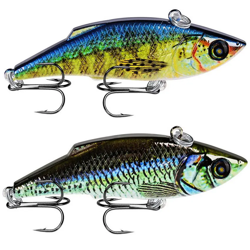 

1PC 3D Pencil Fishing Lures VIB Bait 10.5g Isca Artificial Fishing Tackle 6# Hooks 3D Eyes Bass Baits 10 Colors Style Hook