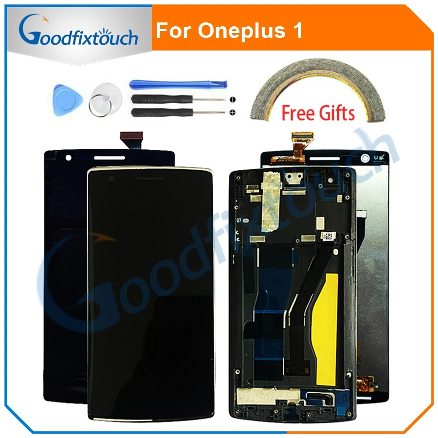 

AMOLED For Oneplus 1 2 X LCD Display Screen Touch Digitizer Assembly With Frame Touch Screen For One Plus A0001 A2001 E1001