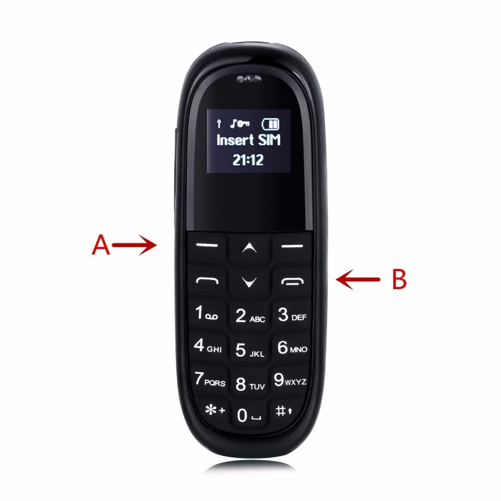 AEKU KK1 мини-наушники для мобильного телефона с низким уровнем радиации, Громкая связь Bluetooth, набор номера для детей, мобильный телефон