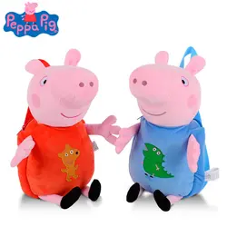 Оригинальные Peppa Pig Рюкзак 44 см мягкие плюшевые куклы сумка Игрушки для мальчиков и девочек Пеппа Джордж Kawaii мультфильм мешок детская