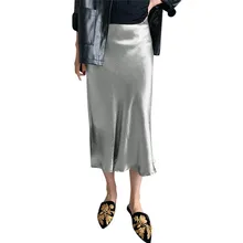 Летние Для женщин однотонные Винтаж Плиссированные Длинные Повседневное вечерние юбка праздничная Элегантная Леди с высокой талией, плиссированные юбки# Jun20