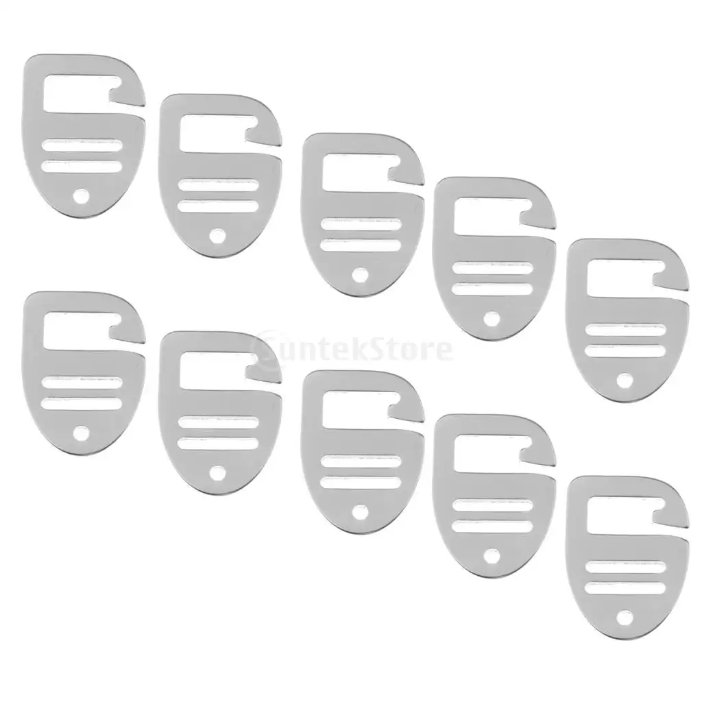 10 Pieces 1 inch G Hook Webbing Buckle for Backpack Strap Webbing 25mm Silver