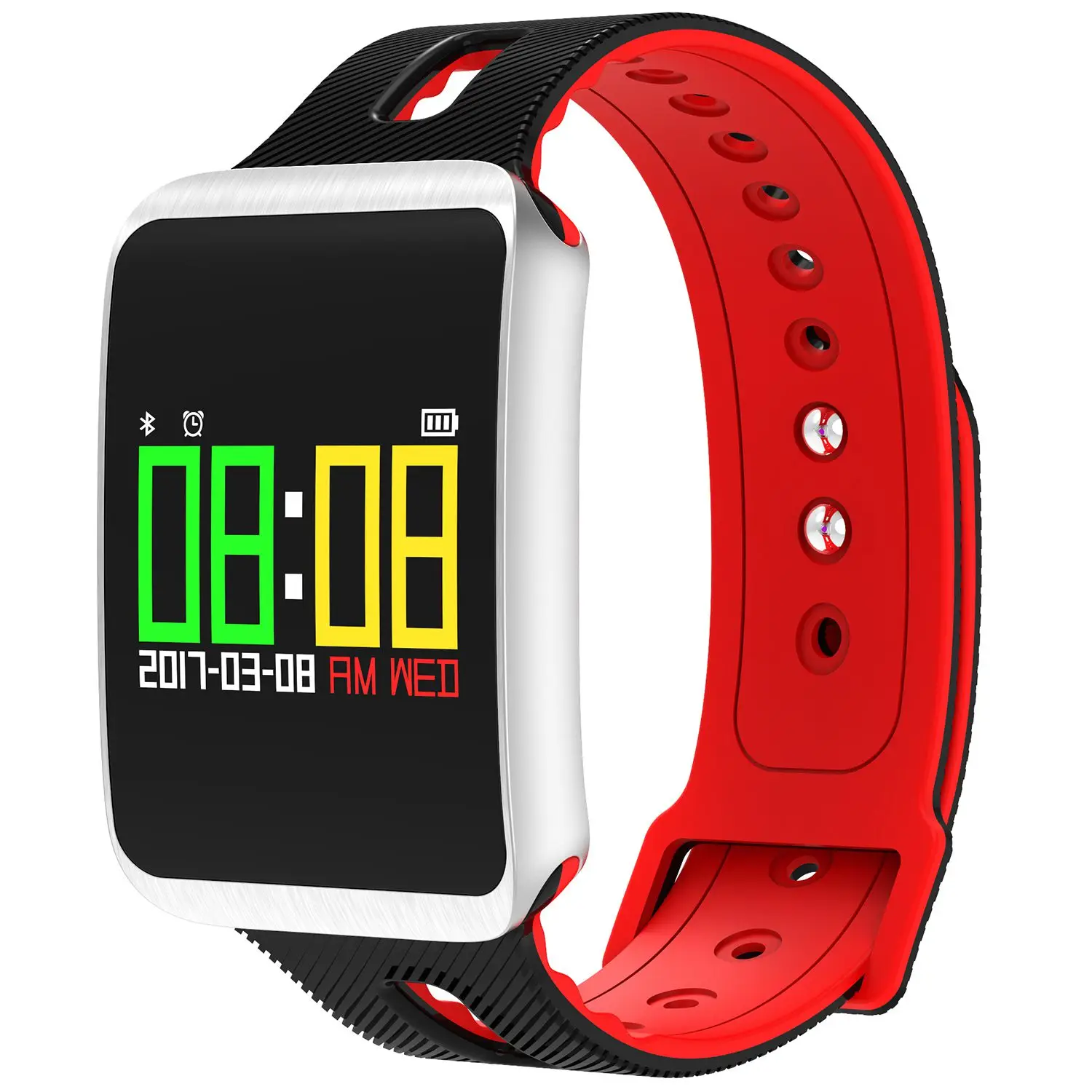 

Practical 0.96 Inch TF1 Color Screen Calorie Exercise Bracelet Heart Rate Monitor Blood Pressure Intelligent Oxygen Bracelet f