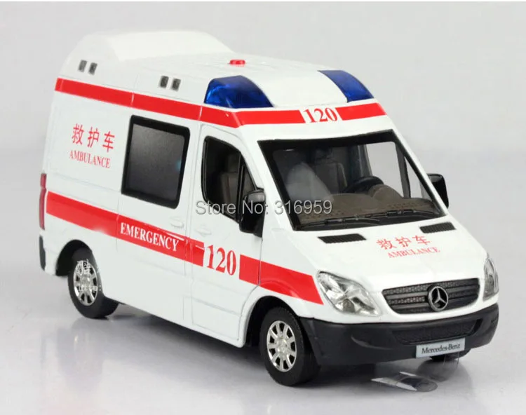 New brand ambulance&Post Office van car model scale 1:32 