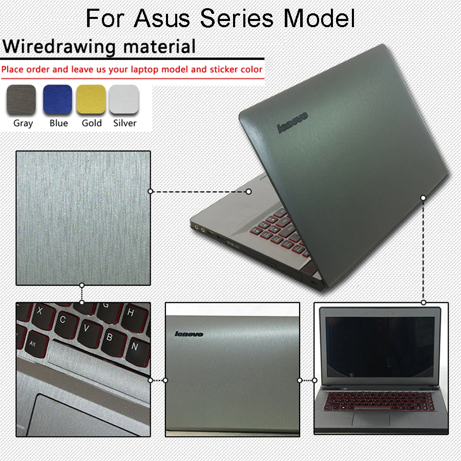 Laptop Sticker Skins For Asus Series Personality Free Cutting Pure Color Computer Notebook Decal Vinyl Customized Case Sleeve