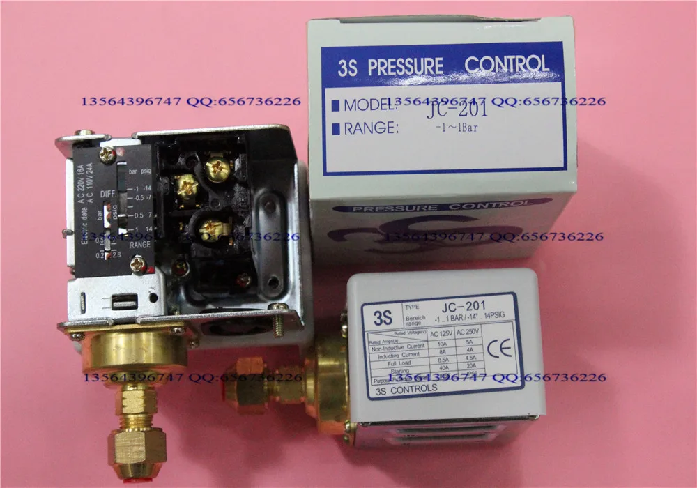 

3s pressure switch single electro controller JC-201 Brand new original authentic Korea High and low voltage protection