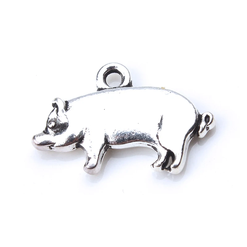 10pc-lot-20-12mm-Pig-Charms-Antique-Silver-Tone-necklace-pendant-DIY-charms-for-jewelry-making (1)