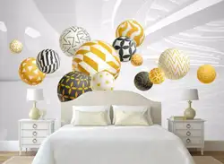 На заказ 3d обои современный минималистичный 3D Сферический геометрический Космос обои для гостиной настенные бумаги домашний декор