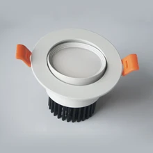 6 Вт 9 Вт 12 Вт Диммируемый светодиодный светильник COB Потолочный Точечный светильник 85-265 в потолочный встраиваемый светильник s Внутреннее освещение белый круглый корпус