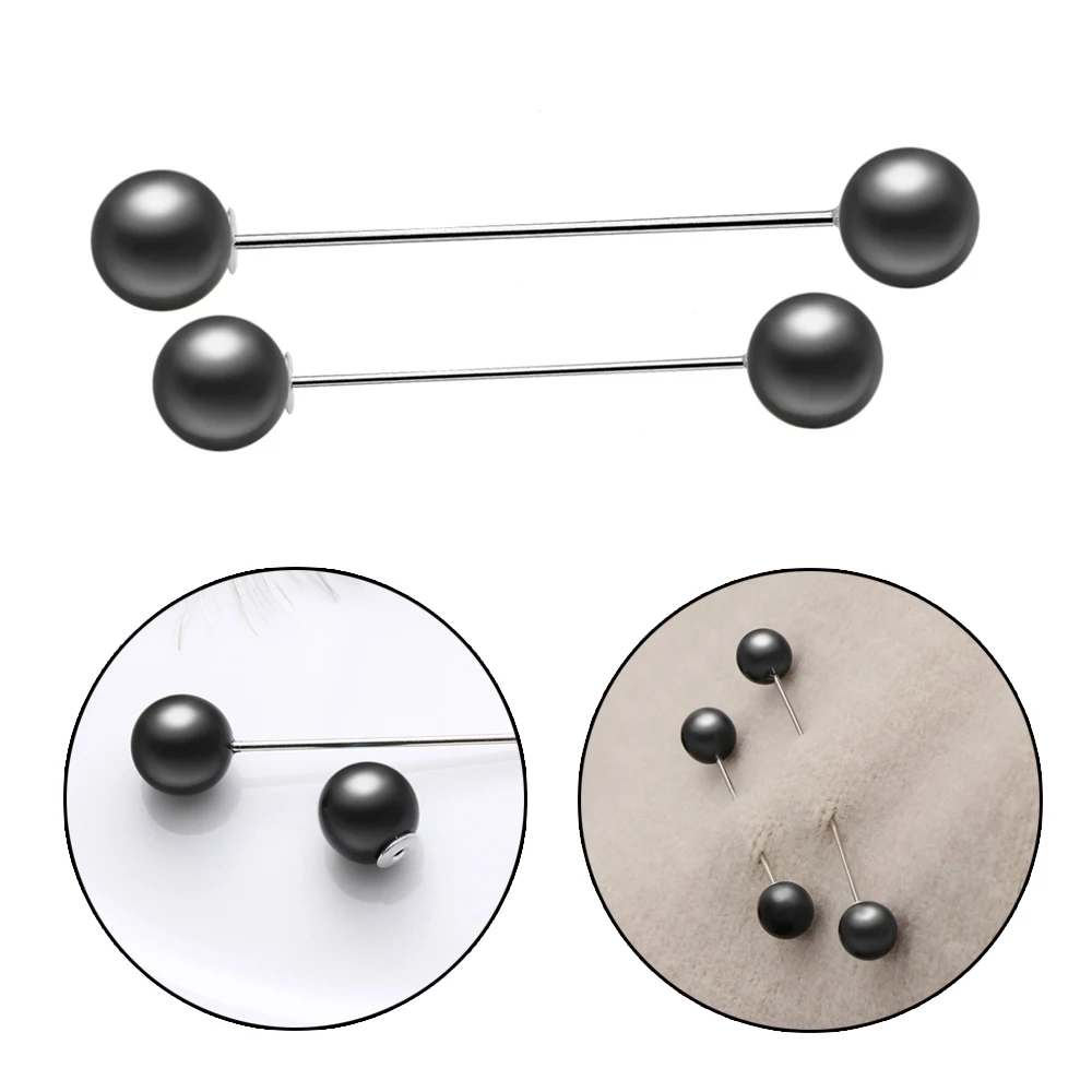 

1PC New Brooch Women Elegant Charm Pearl Brooches Pin Blouse Shirt Collar Stick Pin Scarf Safety Pin Brooch Sweater Jewelry