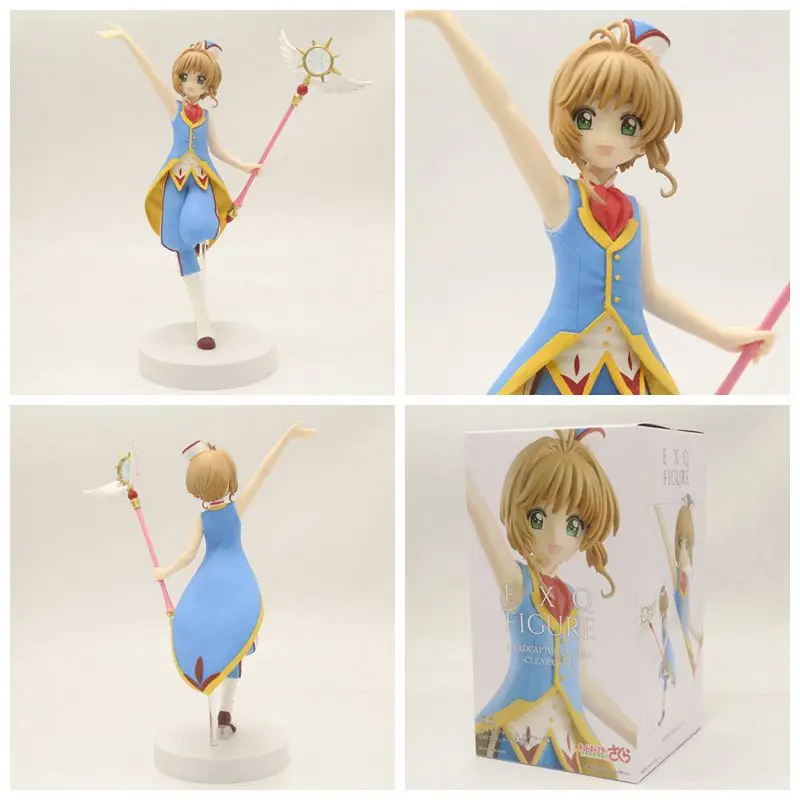 Аниме 22 см карта Captor Sakura clear Card ed EXQ фигурка Kinomoto игрушки Фигурки Модель Куклы