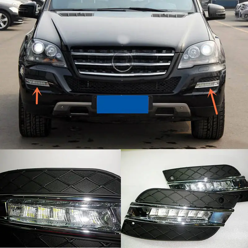 

2pcs White Fog Light LED Daytime Running Light for BENZ 2009-2011ML350 AB