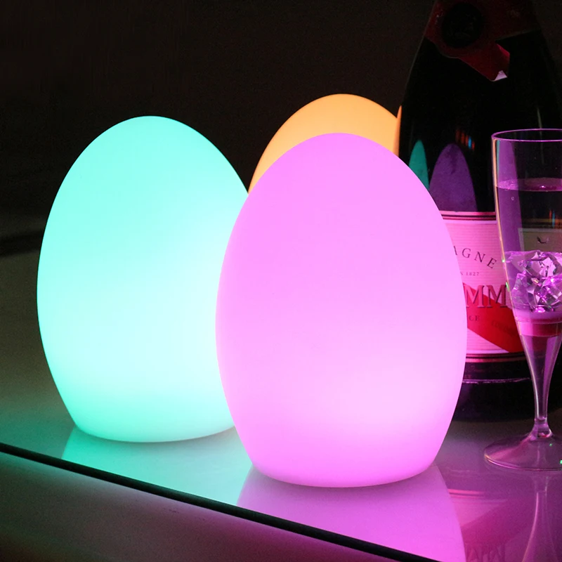RGB светодиодный светильник с дистанционным управлением, настольная лампа для яиц, столовая, перезаряжаемый декоративный светильник, 16 цветов в одном, светодиодный светильник, рождественские подарки