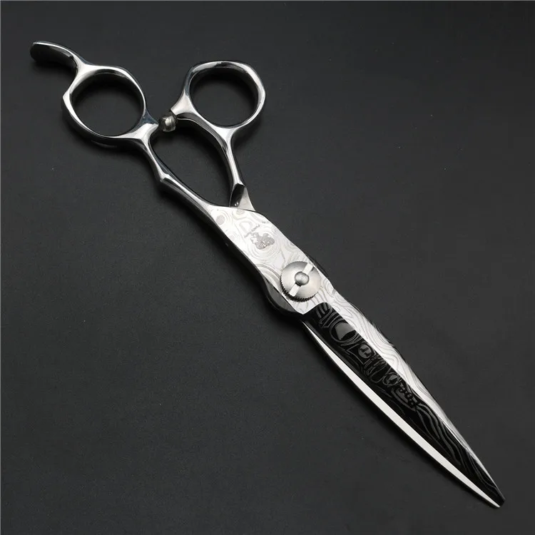 Дамаск Парикмахерские ножницы узор 440C сталь салонная укладка парикмахерские инструменты 6 дюймов японская Парикмахерская