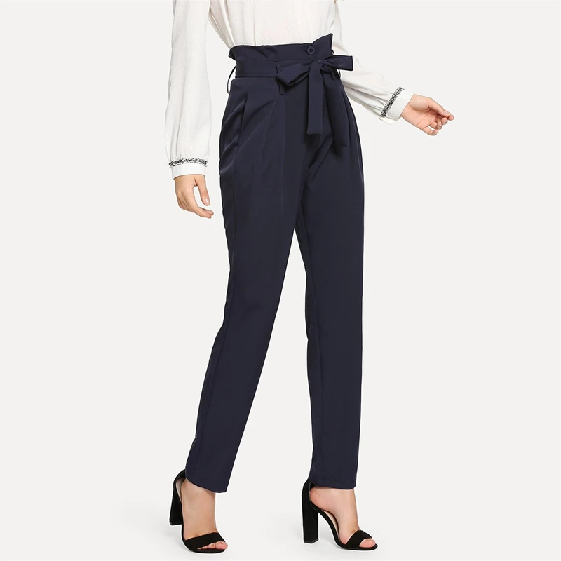 womens navy workwear trousers