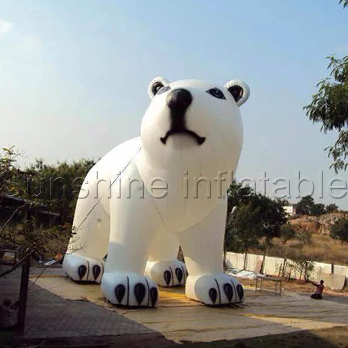 

Giant lifelike outdoor inflatable polar bear for christmas day