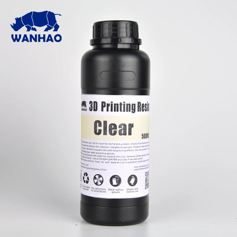 Comprar Wanhao de resina UV 405nm resina fotopolímera para DLP 3D impresora wanhao resina para D7 3D impresora 500 ml botella