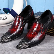 Christia Bella Männer Schuhe Aus Echtem Leder Männer Hochzeit Kleid schuhe Rot Hochwertigen Business-formale Schuhe Männer Wohnungen Große größe