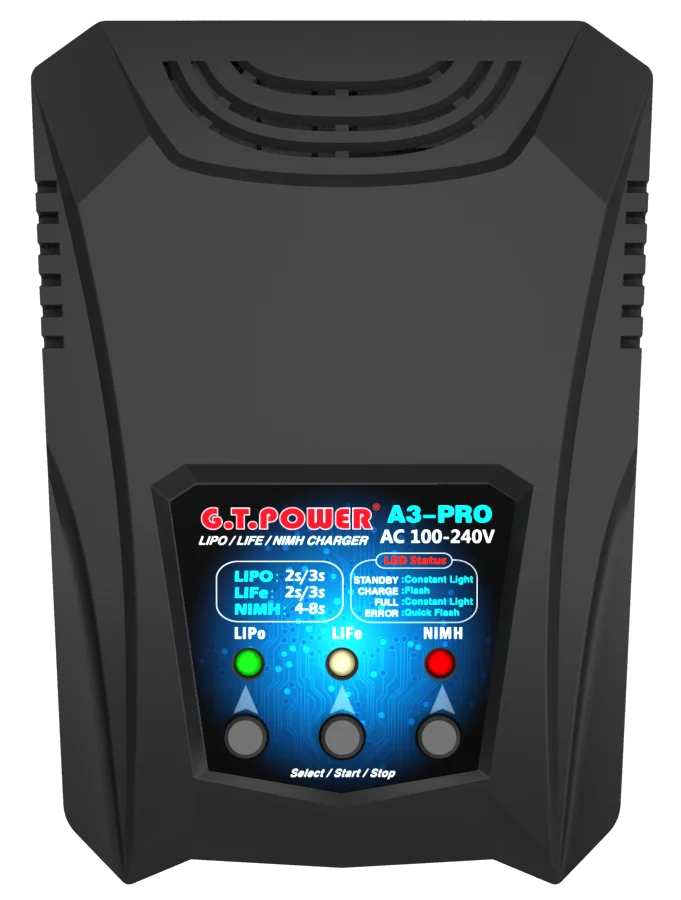 New GTP A3 PRO Battery Charger AC 110 240V 50/60Hz 16W 2A Power Supply