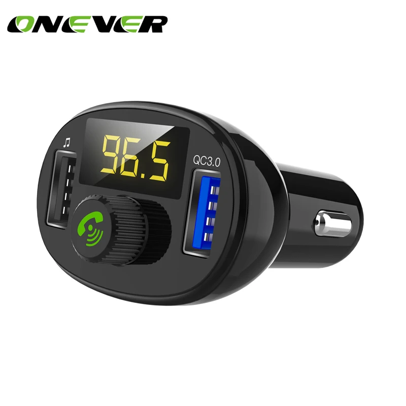 

QC3.0 dual USB Quick Charge Bluetooth FM Transmitter car mp3 player Audio Receiver Adapter car accessories Car-Charger 50-100mA