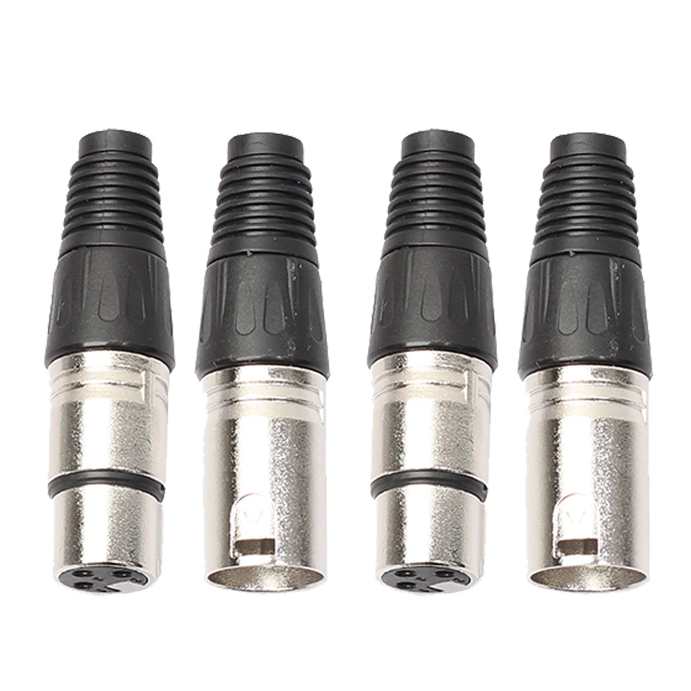 2 пары XLR 3Pin розетка штекер микрофонного кабеля интерфейсный аудио сигнальный