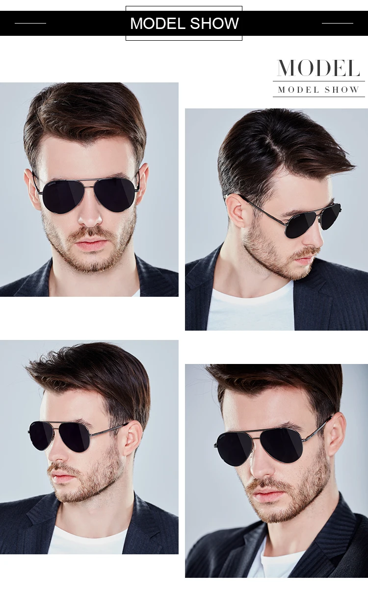VEGOOS, мужские винтажные Поляризованные солнцезащитные очки, Классические авиационные солнцезащитные очки для вождения, рыбалки, очки для мужчин#3136