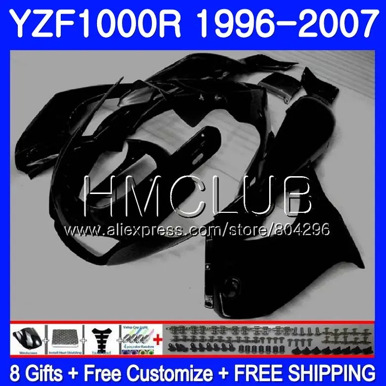 

Thunderace For YAMAHA YZF1000R 02 03 04 05 06 07 104HM.20 YZF-1000R YZF 1000R 2002 2003 2004 2005 2006 2007 Matte black Fairing