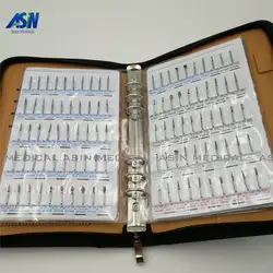 2017 новый алмаз бор книга образца 210 модели/шт алмазный бур каталог стоматологические материалы стоматологическое оборудование