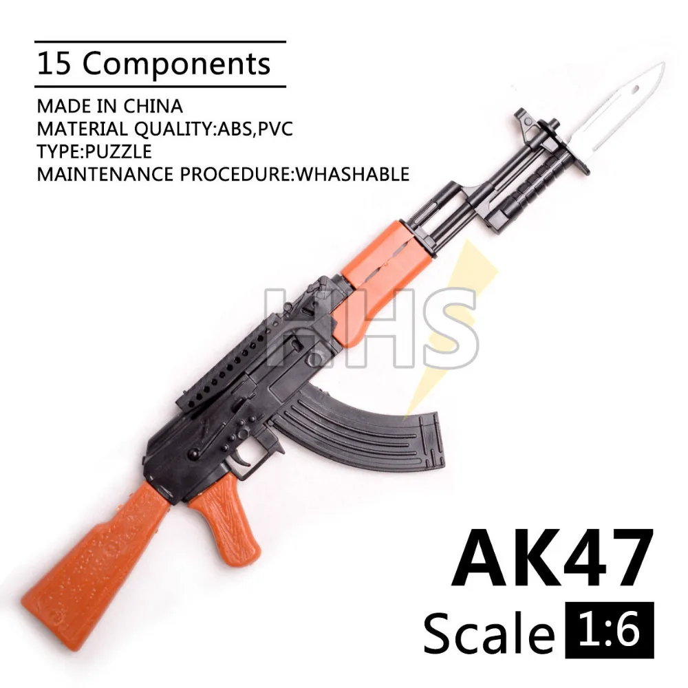 1:6 1/6 масштаб AK47 Штурмовая винтовка 12 дюймов фигурки 1/100 мг Bandai Gundam модель может