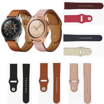 

New Fashion Leather Watch Band Strap for Samsung Galaxy Watch 42mm 46mm Smart Watch Replacement Wrist band strap Unisex Bracelet