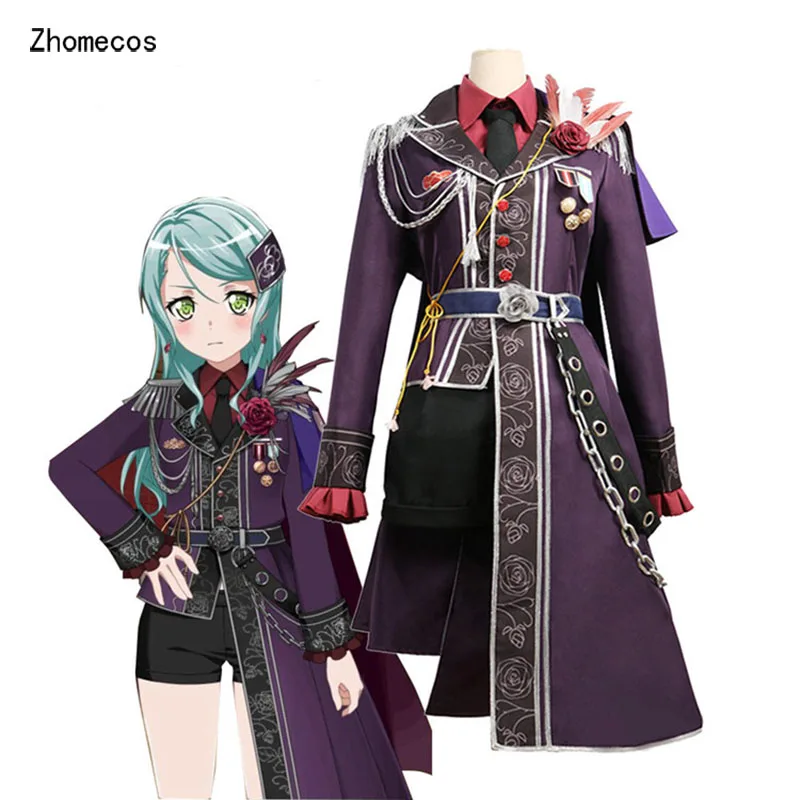 Zhomecos Amine Bang Dream Hikawa Sayo Cosplay Costume Roselia 3th Live Full Set Uniform Costumes Cosplay Aliexpress