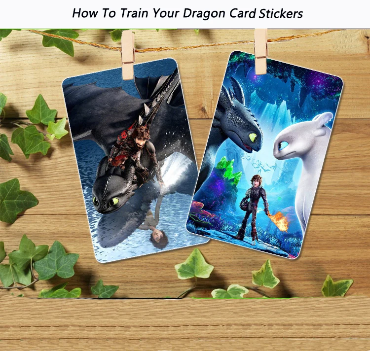 

How to Train Your Dragon 3 Light Fury Toothless Card Stickers