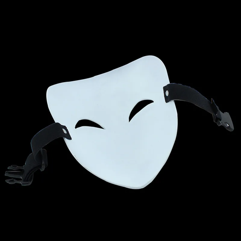 Tope Grade Resin Mask Black Bullet Kagetane Hiruko Moive Japanese Anime Smile Face White  Halloween Cosplay Costume Party Prop (4)
