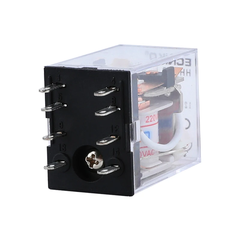 HH52P MY2NJ MY2 DPDT Mini Electromagnetic Relays Switch with Socket Base LED AC 110V 220V DC 12V 24V 5A Power Relay 8 Pin Coil