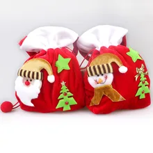 Рождественские украшения Рождественские конфетные вечерние подарочные украшения для сумок Рождественская упаковочная обертка поставки украшения для дома на Рождество