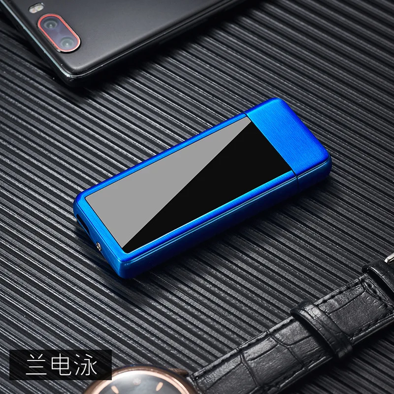 Полноэкранная электронная USB Зажигалка вольфрамовая турбо зажигалка