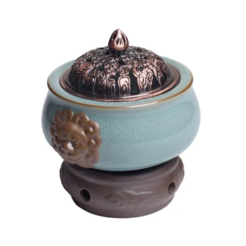 

Longquan Scented Wax Burner Wax Candle Oils Warmer Fragrance Powder Burner Electric Diffuser Aromatherapy Essential Oils Burner