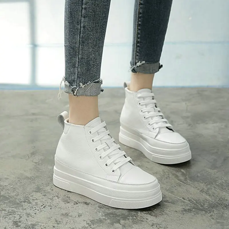 womens white leather high tops