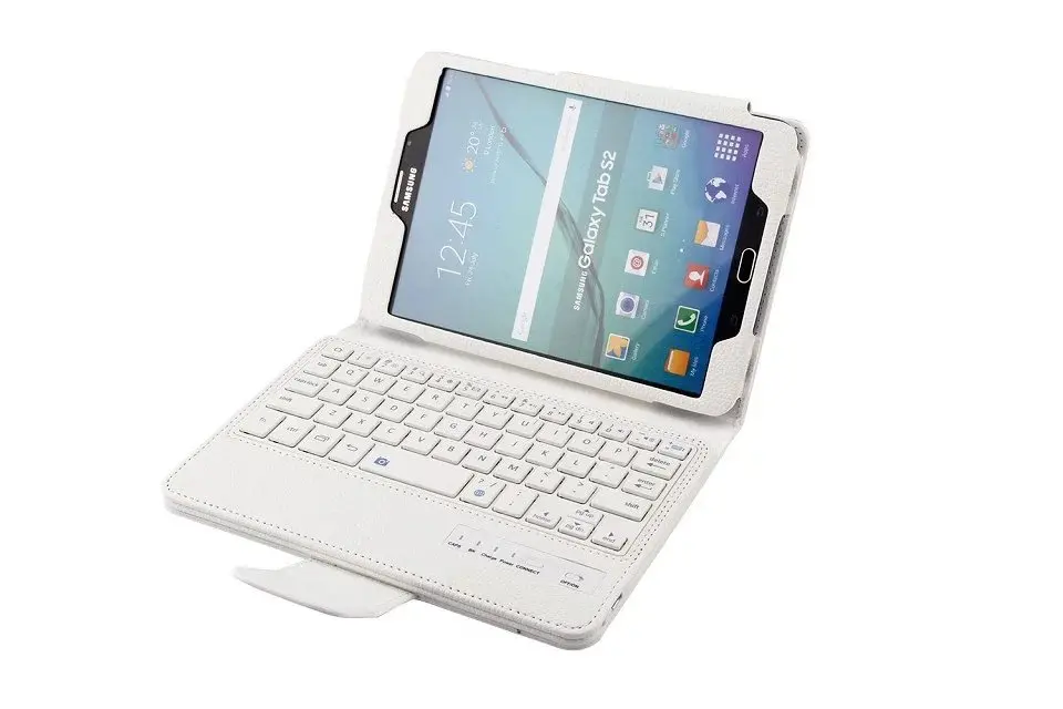 Мягкий кожаный чехол личи со съемной беспроводной клавиатурой Bluetooth для samsung Galaxy Tab A 8,0 SM-P200 SM-P205 планшет+ ручка