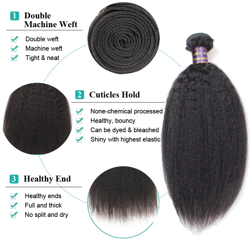 Allove Peruvian Yaki Straight Human Hair Weave Bundles Natural Color Double Machine Weft Hair Extensions Non Remy Hair Bundles Allove Peruvian Yaki Straight Human Hair Weave Bundles Natural Color Double Machine Weft Hair Extensions Non Remy Hair Bundles