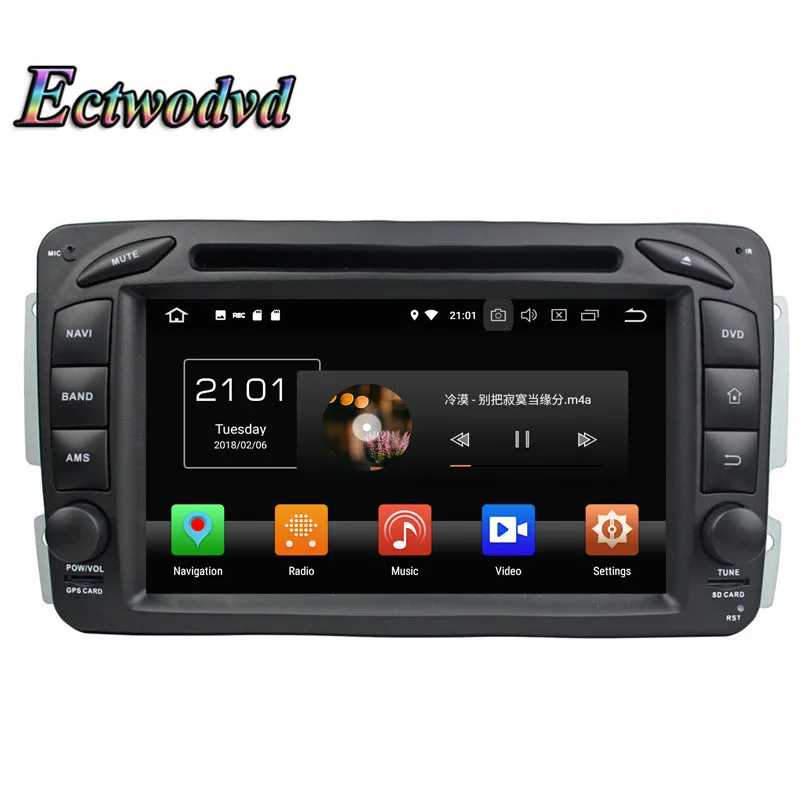 Discount Ectwodvd Octa Core Android 9.0 Car Multimedia DVD Player for Benz E-Class W210 (1998-2001) for Benz A-Class W168 (1998-2001) 4