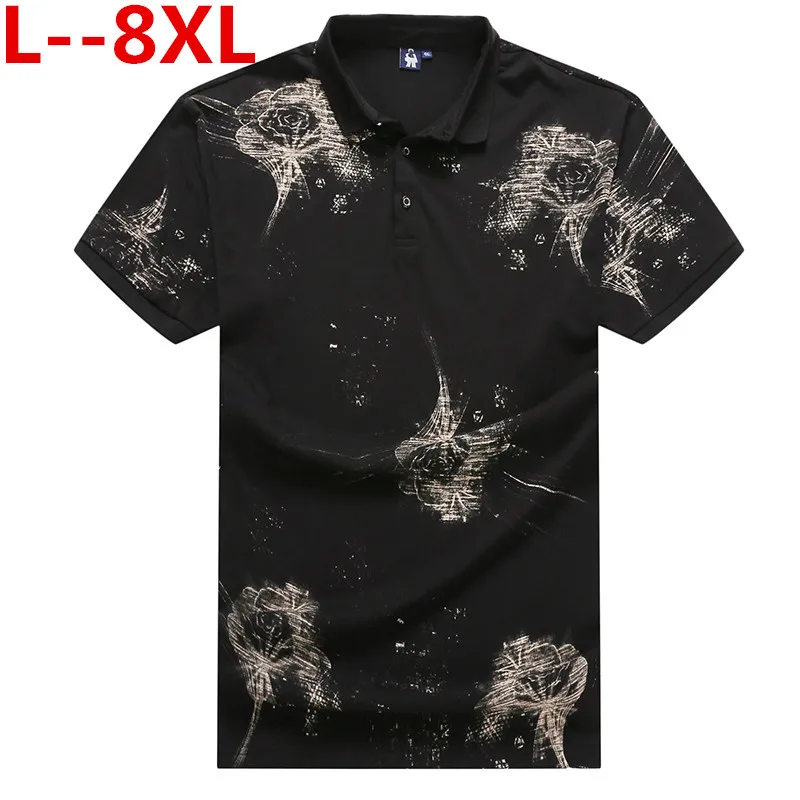 Большие размеры 10XL 8XL 6XL 2019 летняя новая футболка с принтом Гавайи Мужская Повседневная футболка высокого качества с цветочным принтом Топ