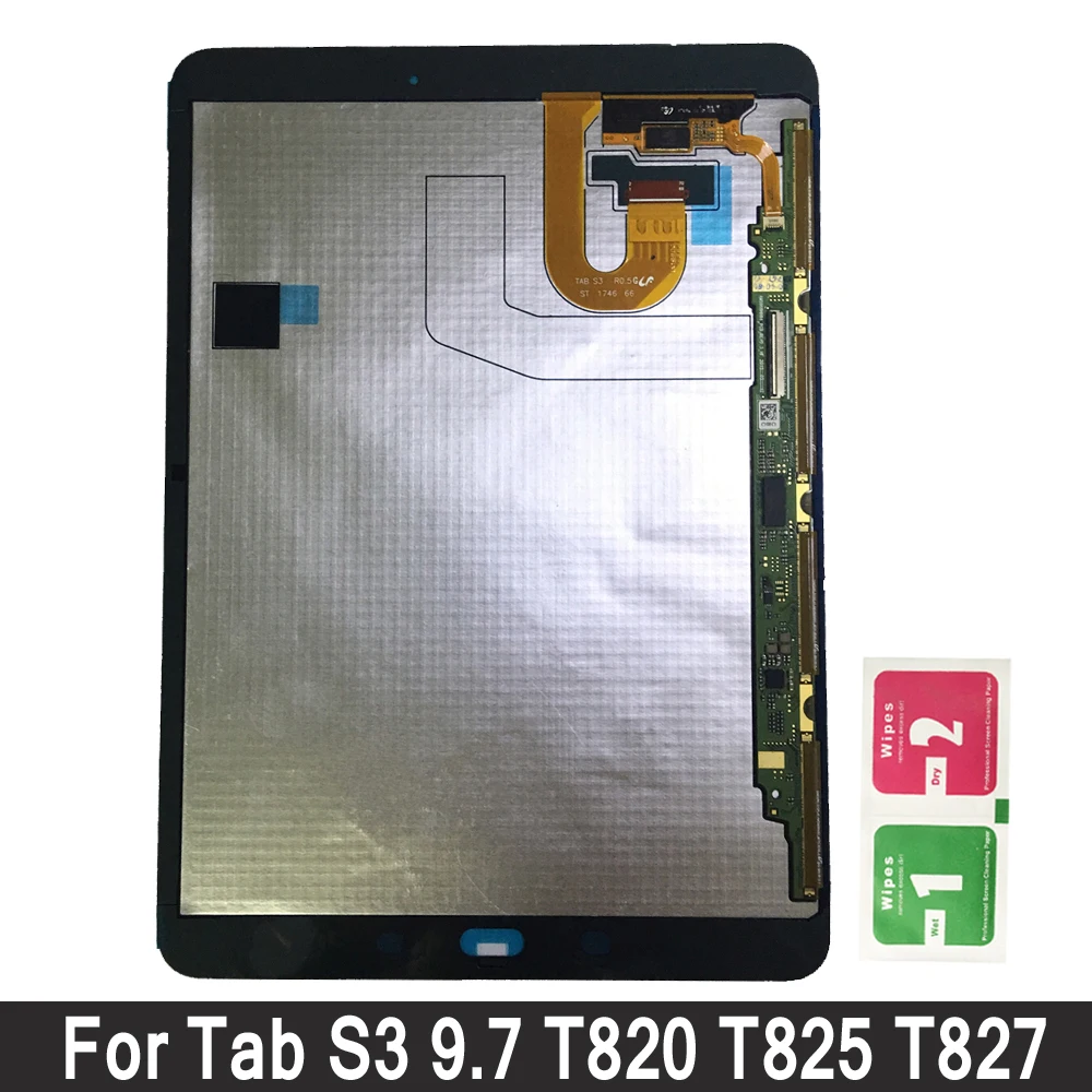 ЖК-дисплей Дисплей для Samsung Galaxy Tab S3 9,7 T820 T825 T827 Сенсорный экран дигитайзер датчики полная сборка Панель Запчасти для авто