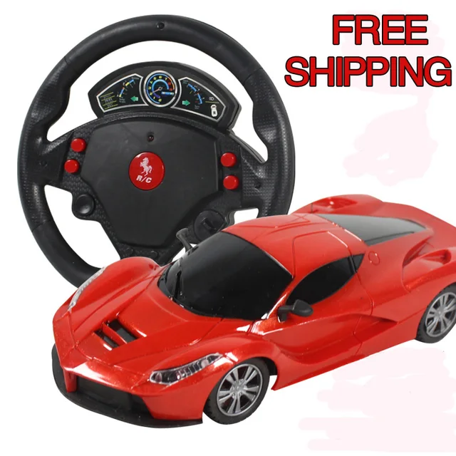 Mini 4 Channels steering wheel Electric Toy RC Car Gravity Sensing Remote Control Automobile