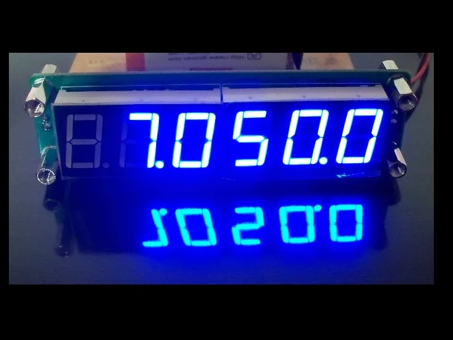 

blue 0.1MHz~65MHz RF Signal Frequency Counter Cymometer Tester