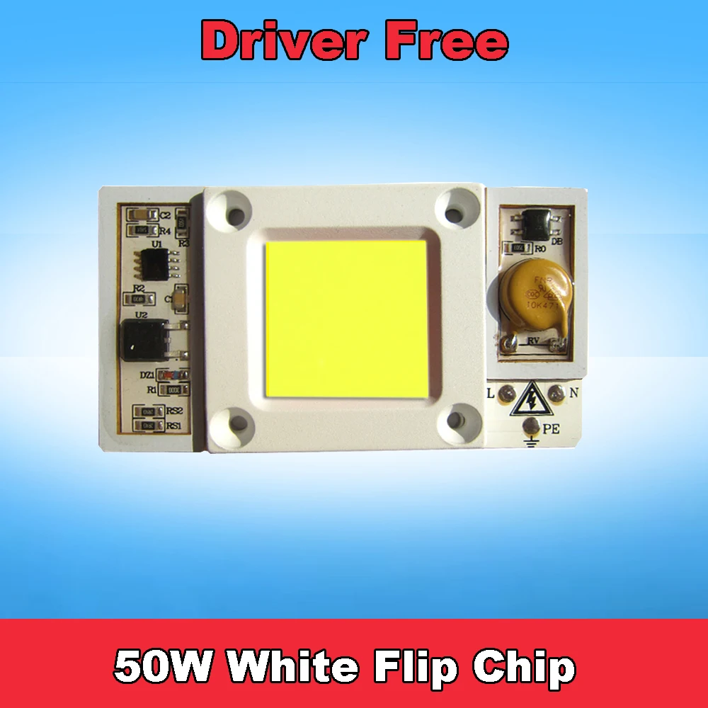 1pcs 30W 50W White 6000k Warm 3000k Neutral 4500k Cold 10000k Input AC 110V 220V COB LED Bulb Lamp Diode Bead Light | Лампы и