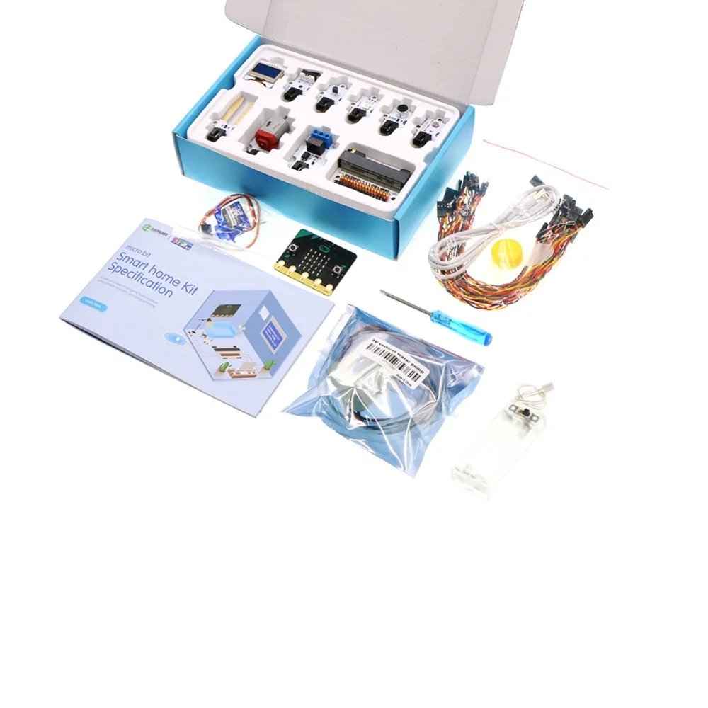 For micro:bit Smart Home Kit / microbit Board For Kids Programming Education(Temperature Sound Sensor  Servo ect) MB0017 -8