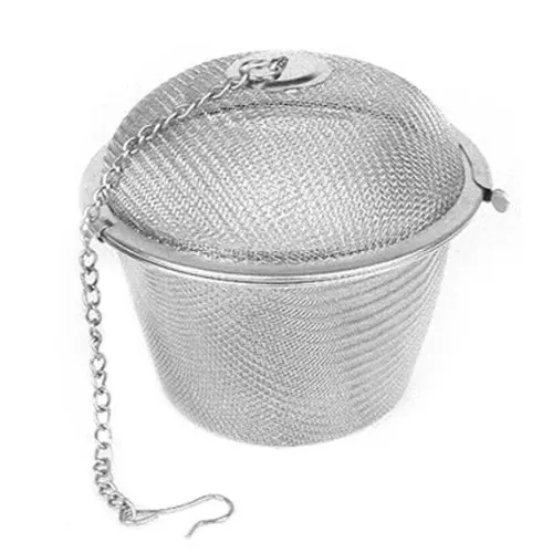 

Tea Stainless Strainer Locking Tea Spice Mesh Herbal Ball Diam 6.5cm