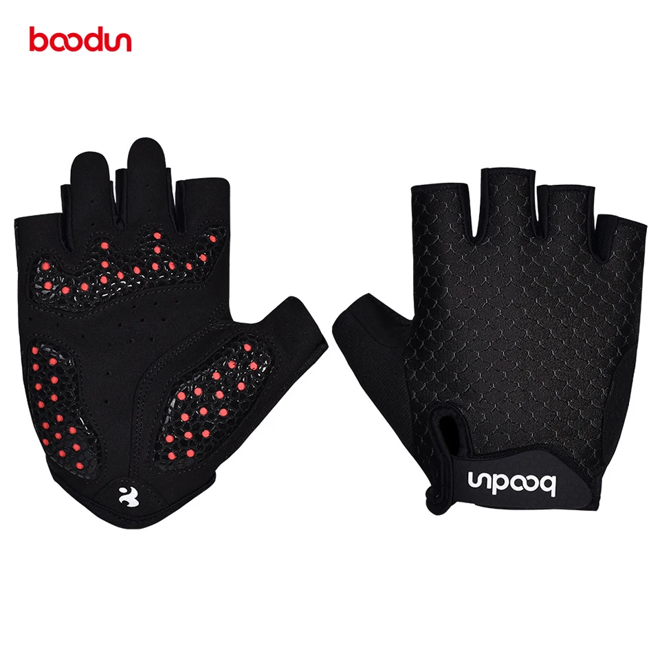Велосипедные перчатки BOODUN Half Finger мужские и женские летние спортивные противоударный велосипед перчатки силикагель MTB велосипедные перчатки Guantes Ciclismo