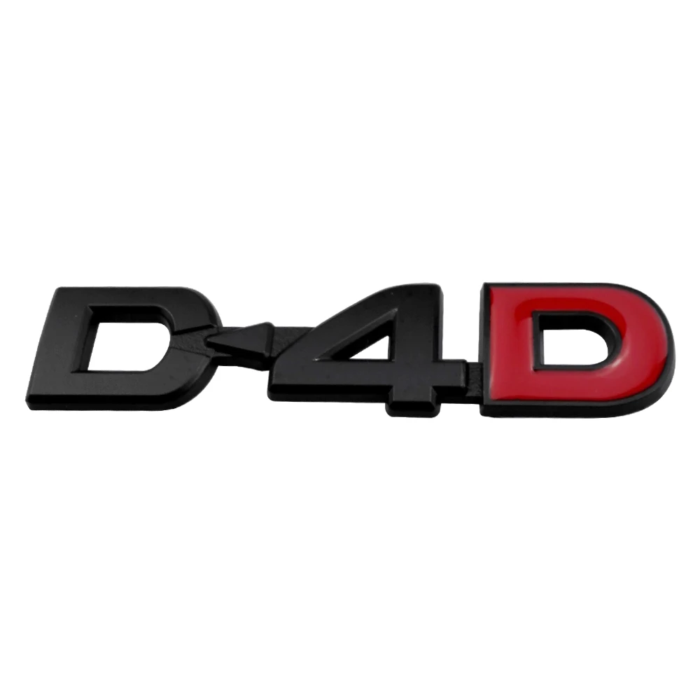 Металлический Стикеры D 4D логотип для Toyota Prado Land Cruiser RAV4 Kuga Yaris Prius Corolla Camry